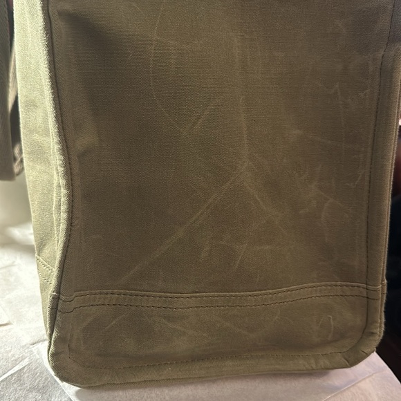 FEED Projects XL Market Structured Carry-All Organizer Tote Khaki Green NWT - Picture 15 of 16